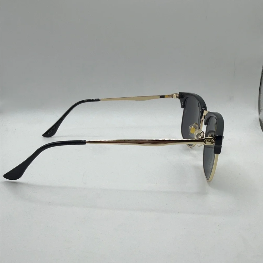 Ray-Ban Black and Gold Sunglasses with Yellow Lenses with no case